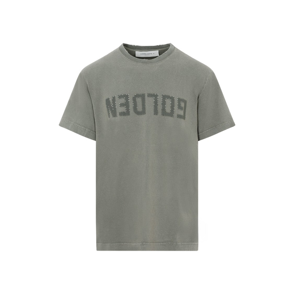 Golden Goose Dusty Olive Cotton Golden Regular T-Shirt