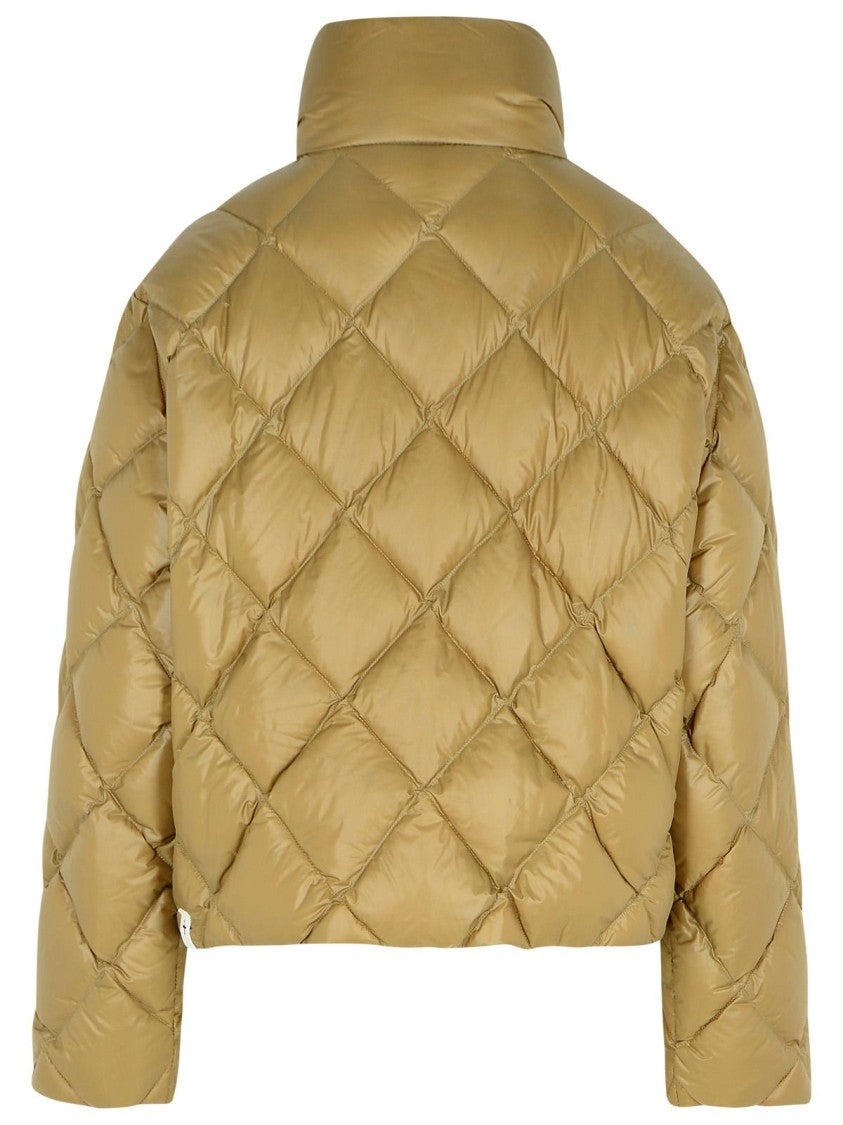 Jil Sander Quilted Beige Down Jacket