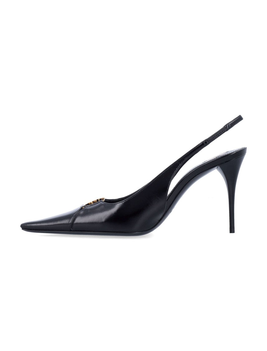 Saint Laurent Babylone Breteuil Slingback Pumps