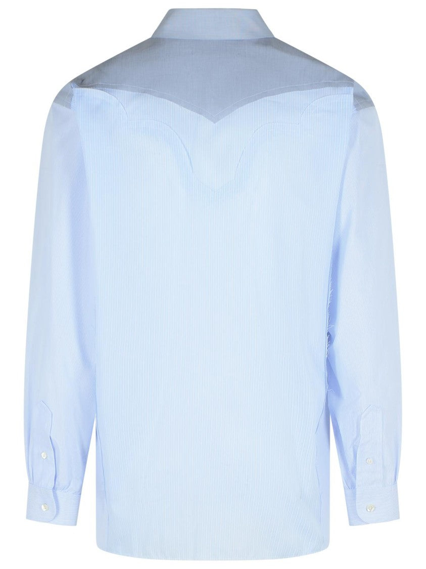 Maison Margiela Light Blue Cotton Shirt