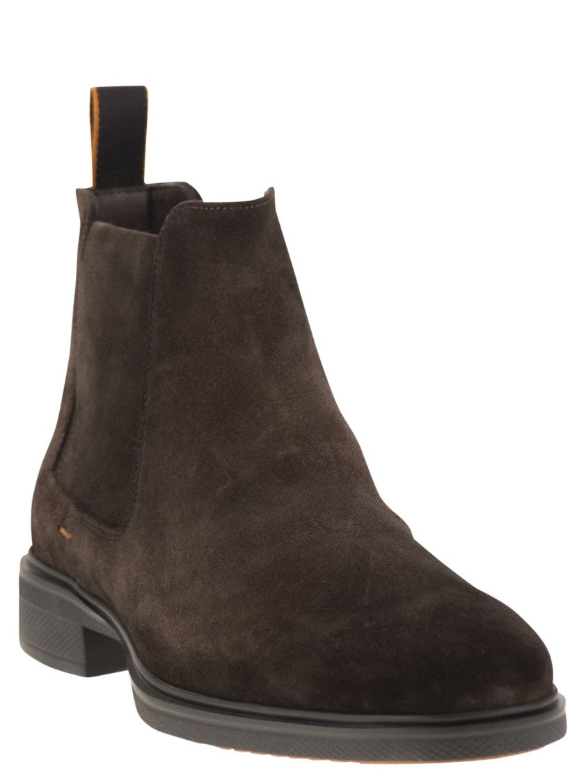 Santoni Easy Suede Ankle Boot