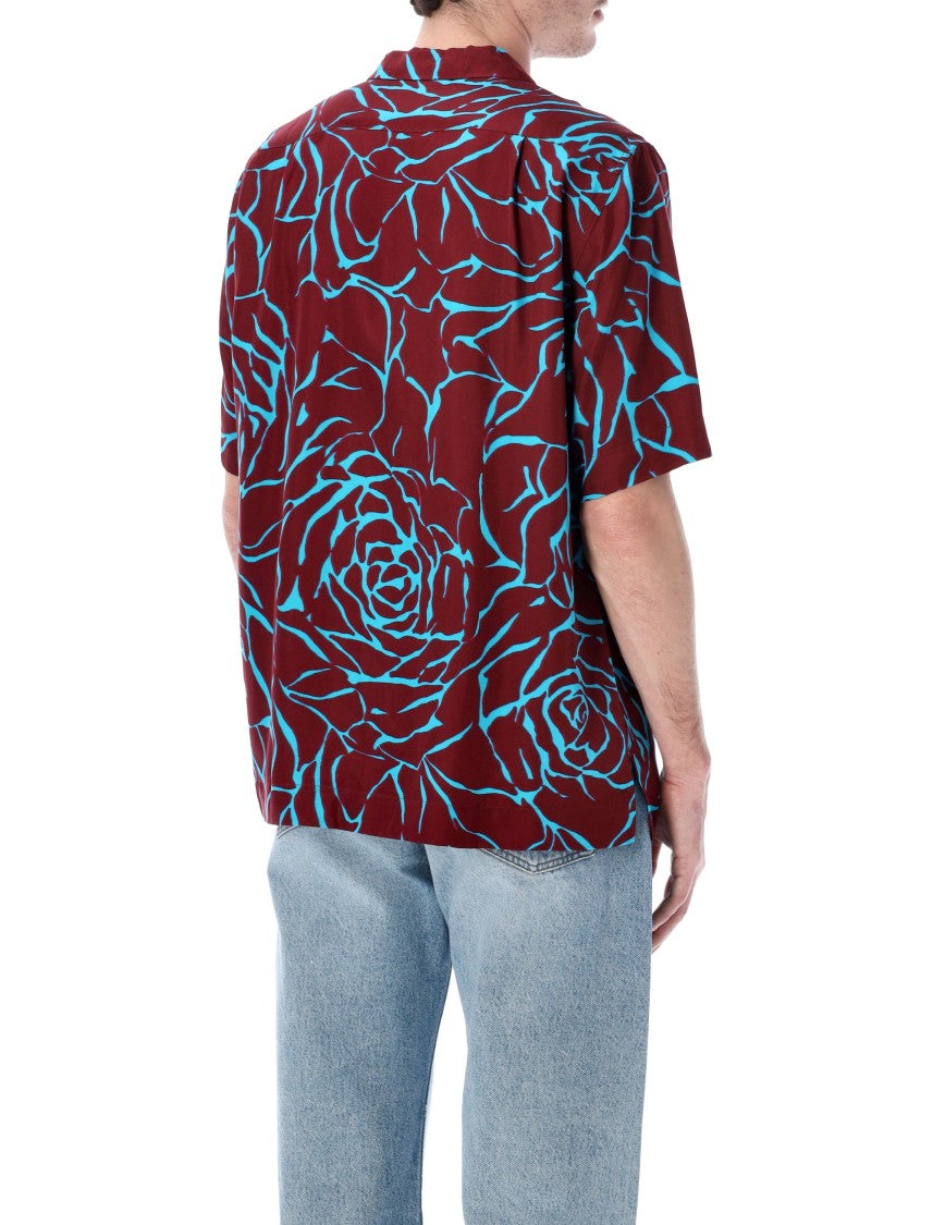 Dries Van Noten Burgundy Boxy Shirt