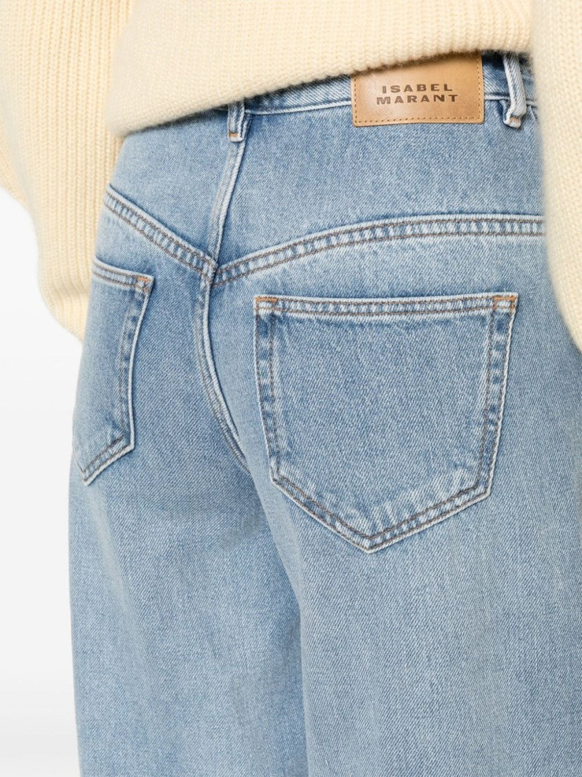 Isabel Marant Lemony Wide-Leg Denim Jeans