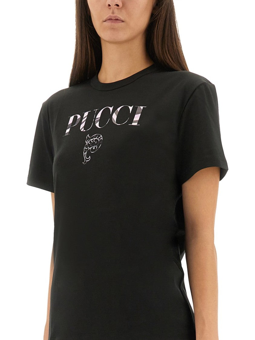 Pucci Fitted Crew Neck T-Shirt