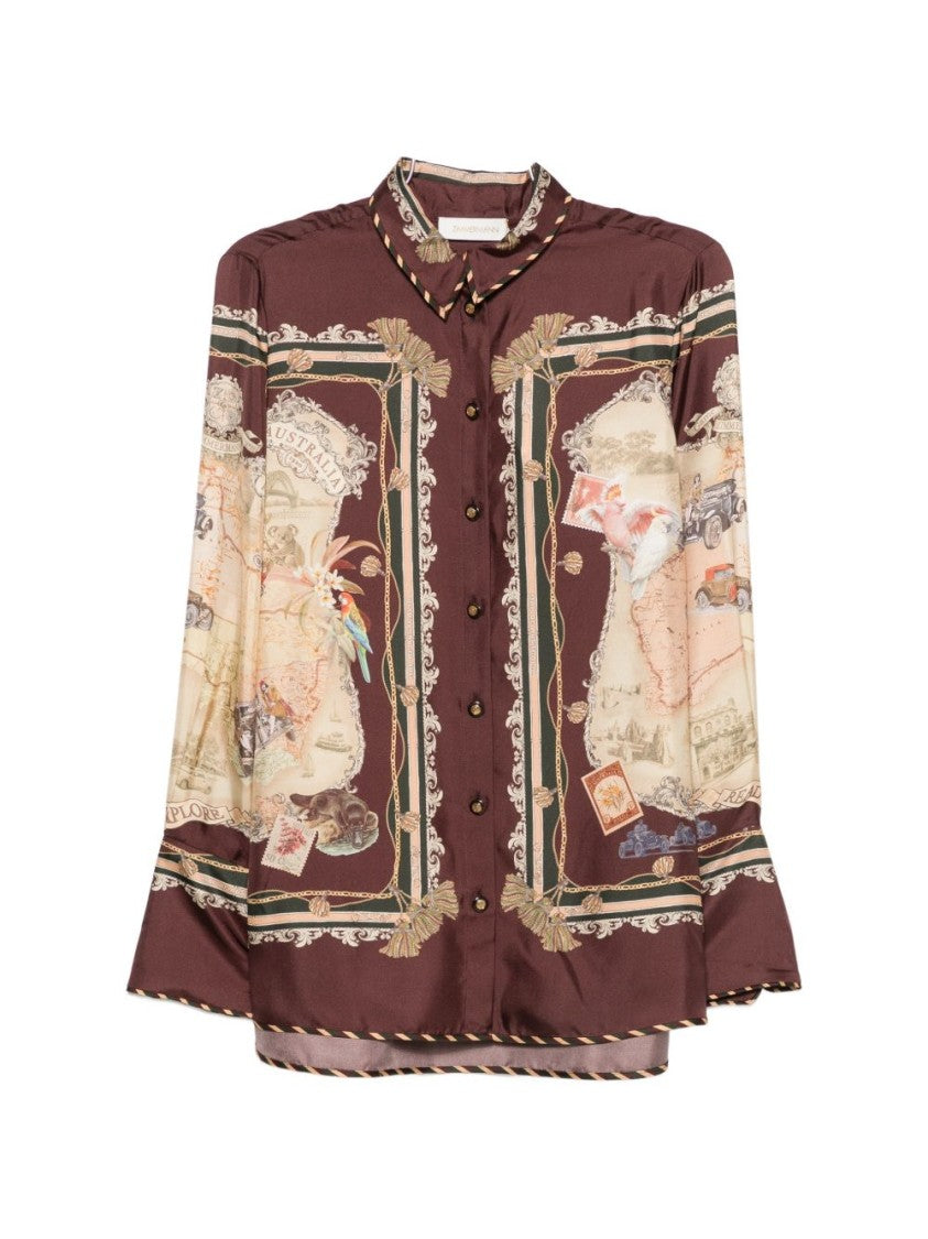 Zimmermann Vintage-Printed Silk Shirt