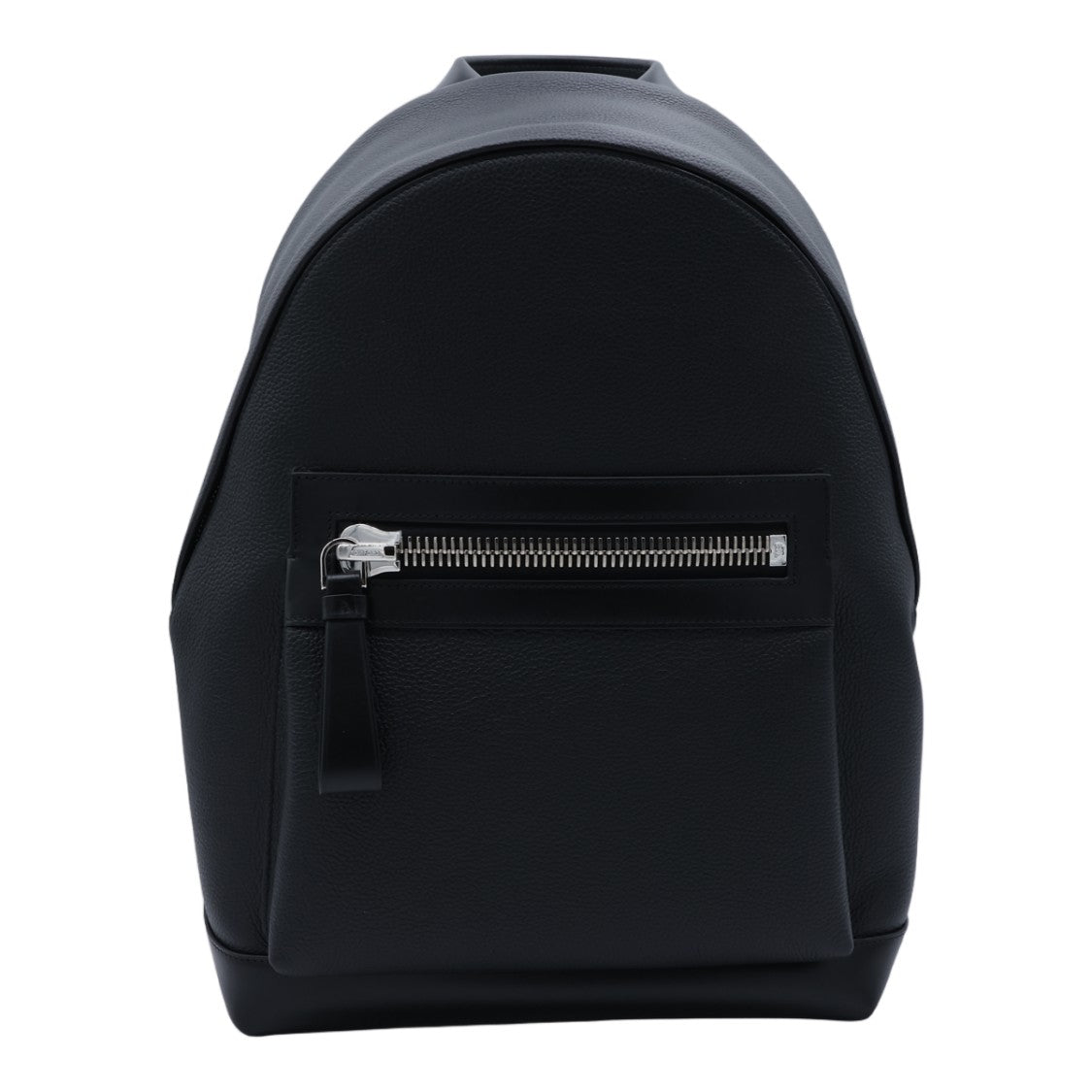 Tom Ford Structured Black Backpack With Silver-Tone Hardware