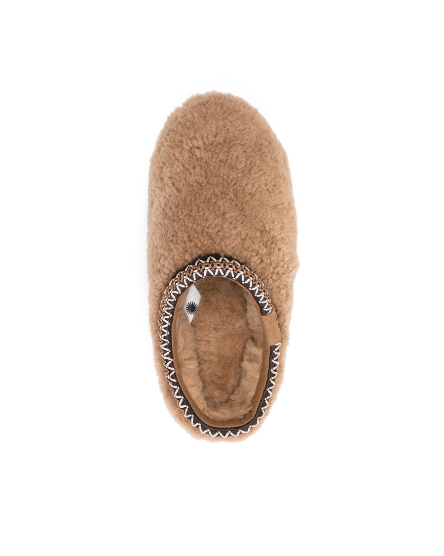 Ugg W Tasman Maxi Slides In Curly Chestnut