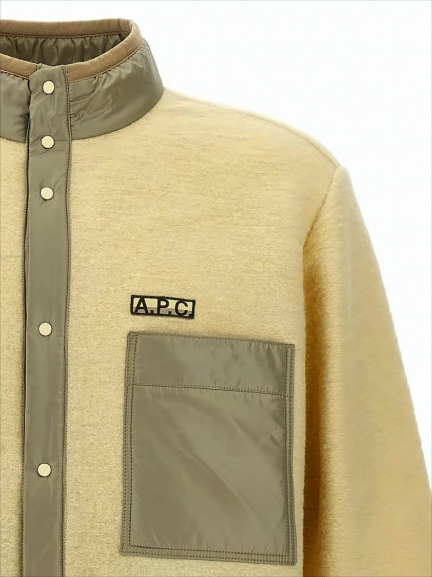 A.P.C. Relaxed-Fit Jacket With High Collar And Snap-Button Closure