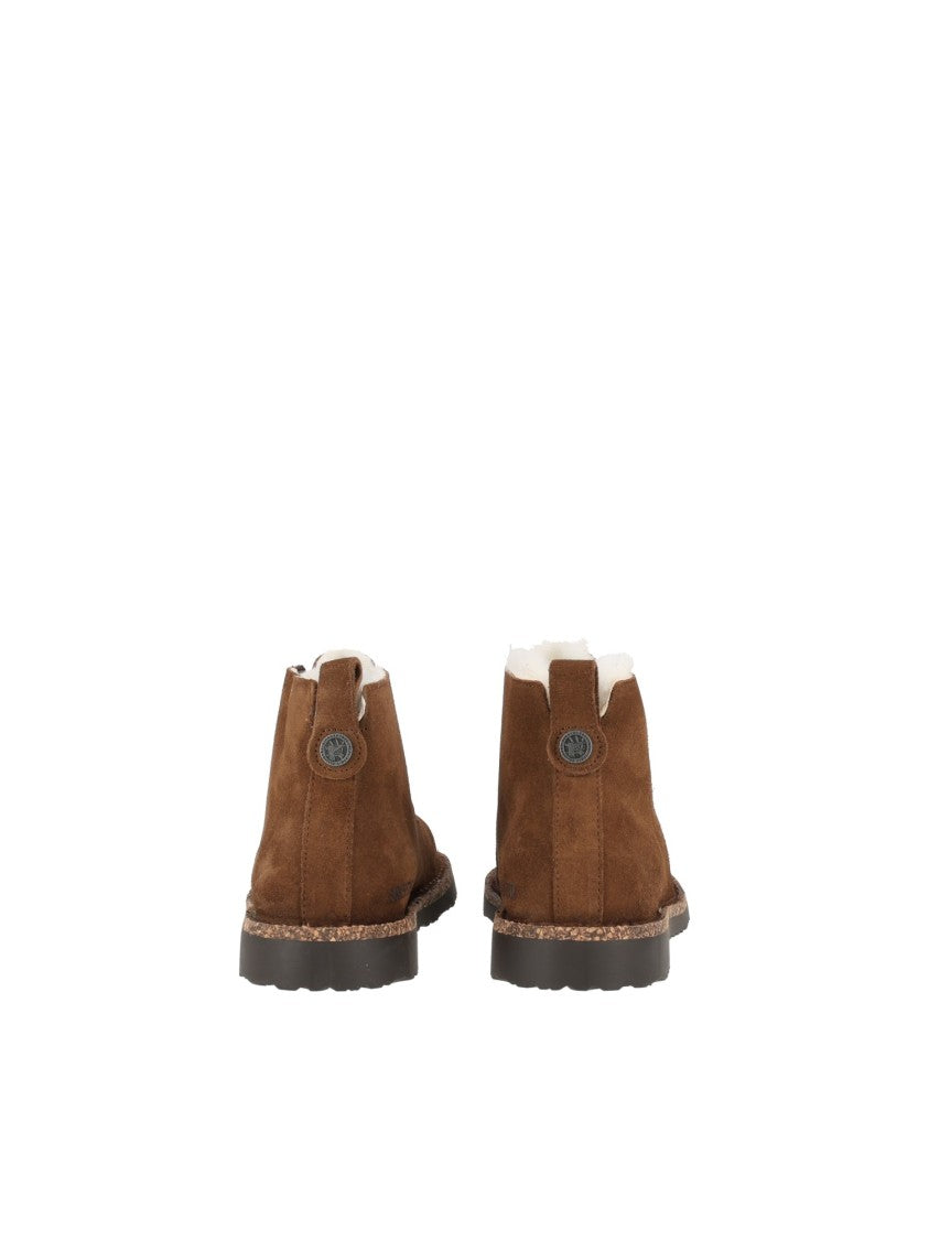 Birkenstock Dark Tea Uppsala Mid Shearling Suede Boots