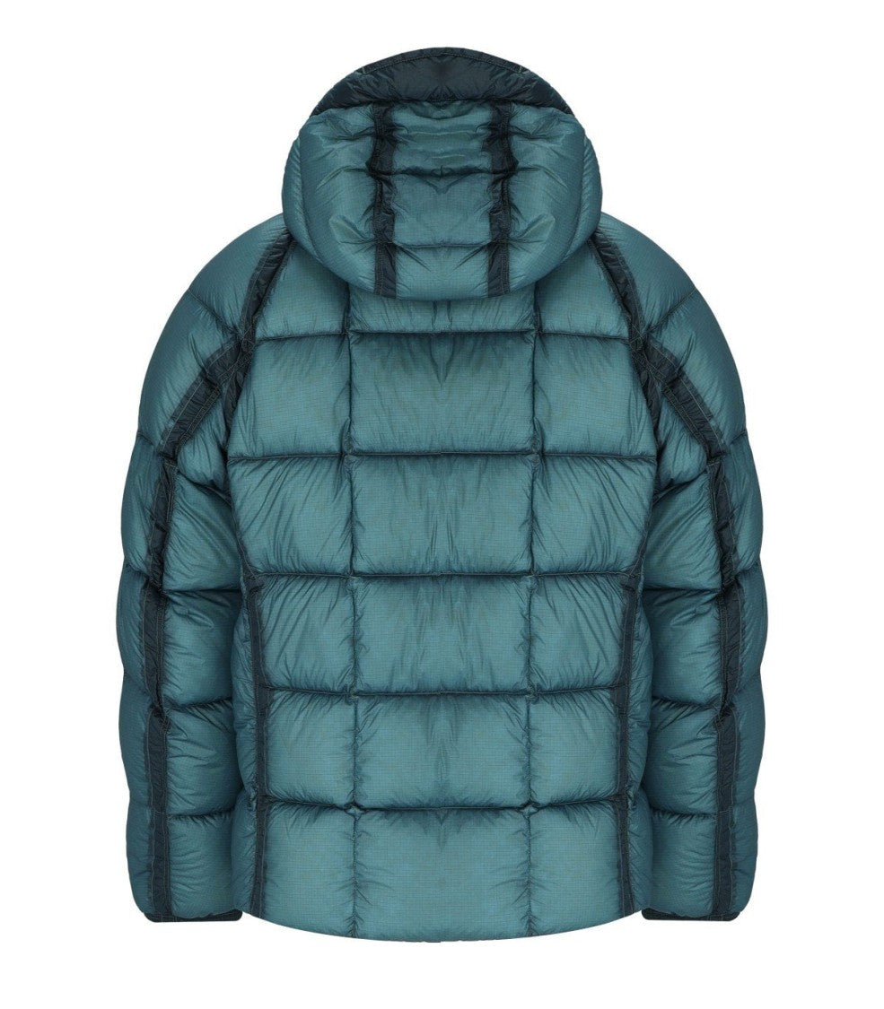 C.P. Company D.D.-Shell Aegean Blue Hooded Down Jacket