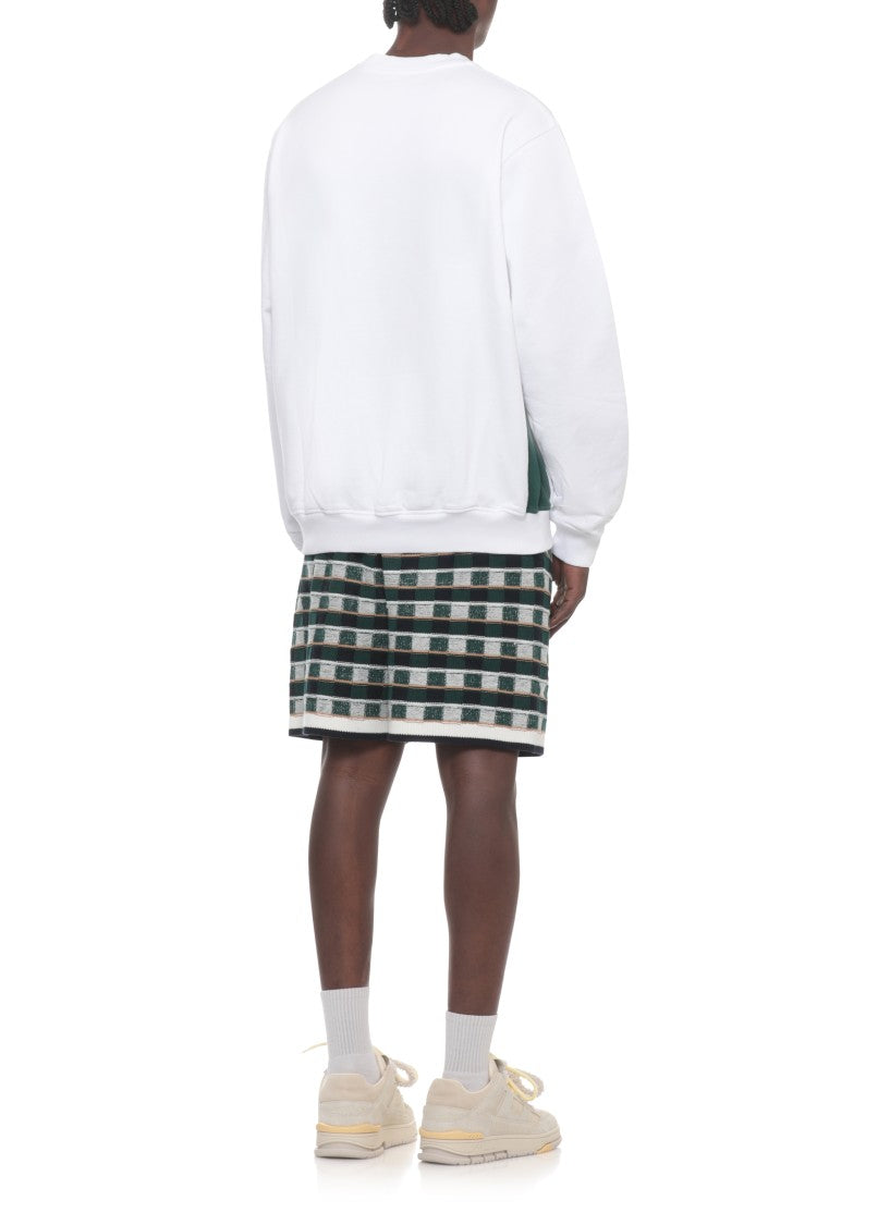 Casablanca Green Stacked Logo Sweatshirt