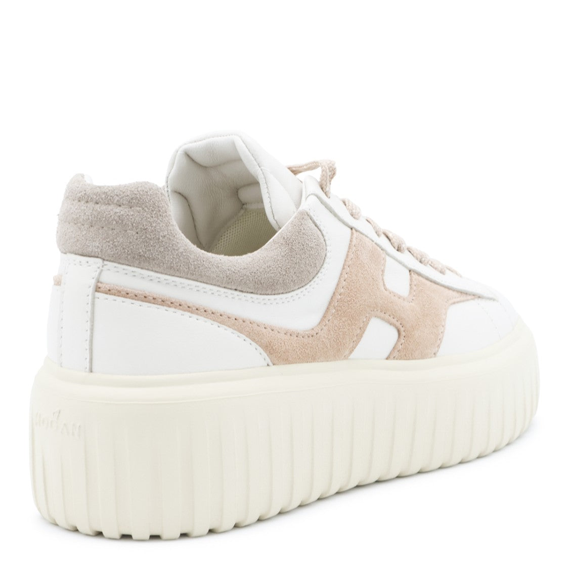 Hogan Chunky Platform Sneakers With Beige Suede Accents