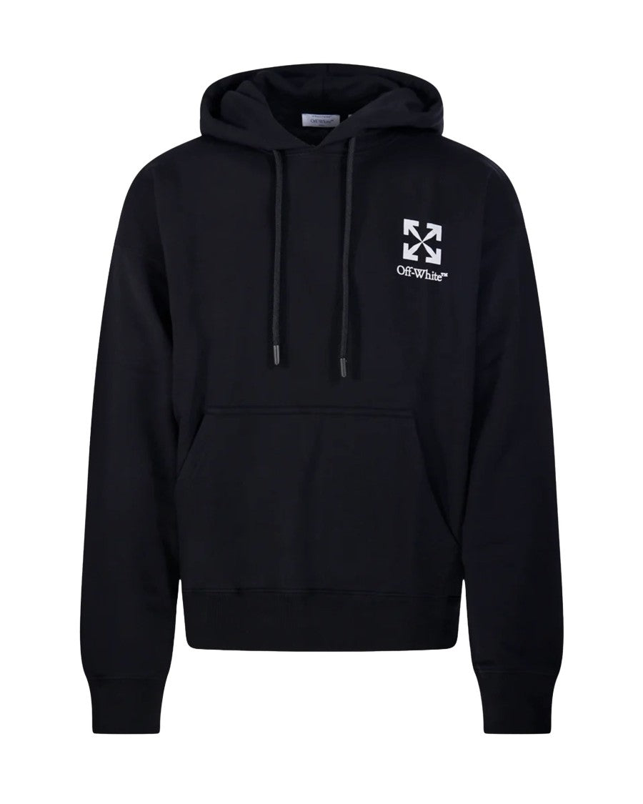 Off-White Small Arrow Logo Hoodie In Black Cotton