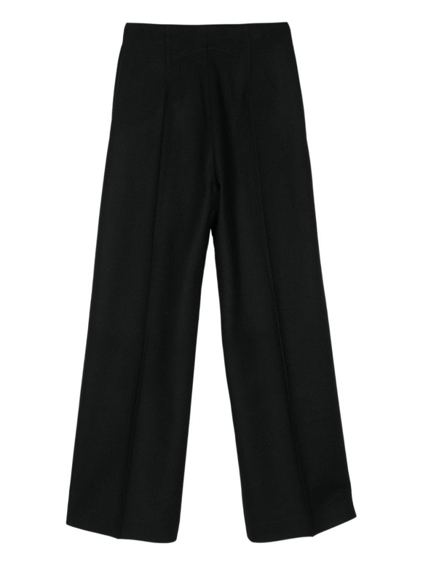 Patou High-Waisted Black Trousers