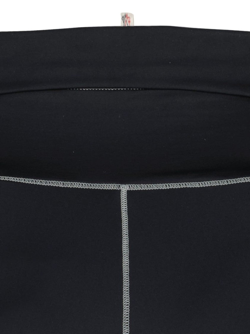 Moncler Grenoble Fitted Black Trousers With High Waistband