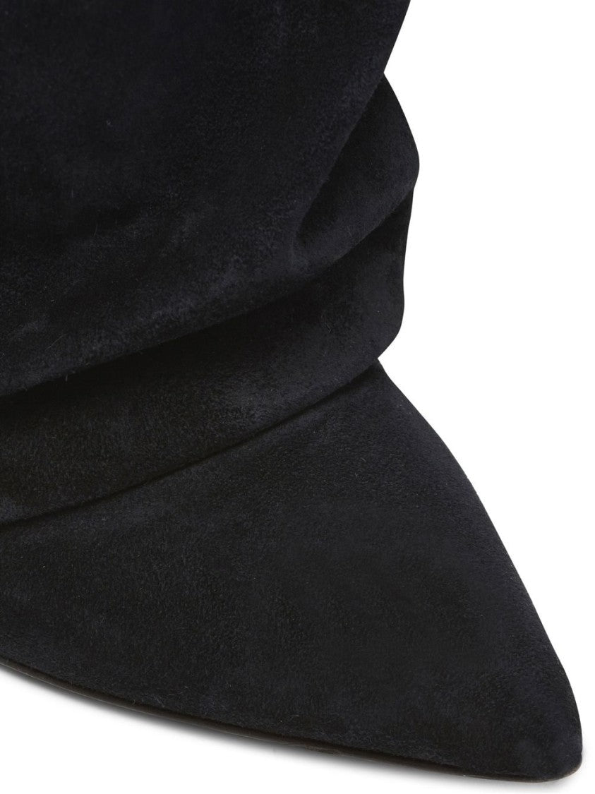 Balmain Ariel Suede Knee-High Boots
