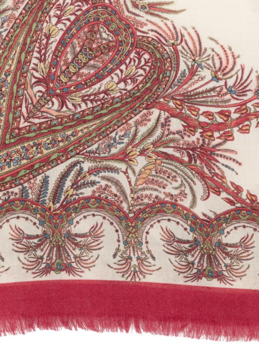 Etro Paisley And Floral Design Scarf