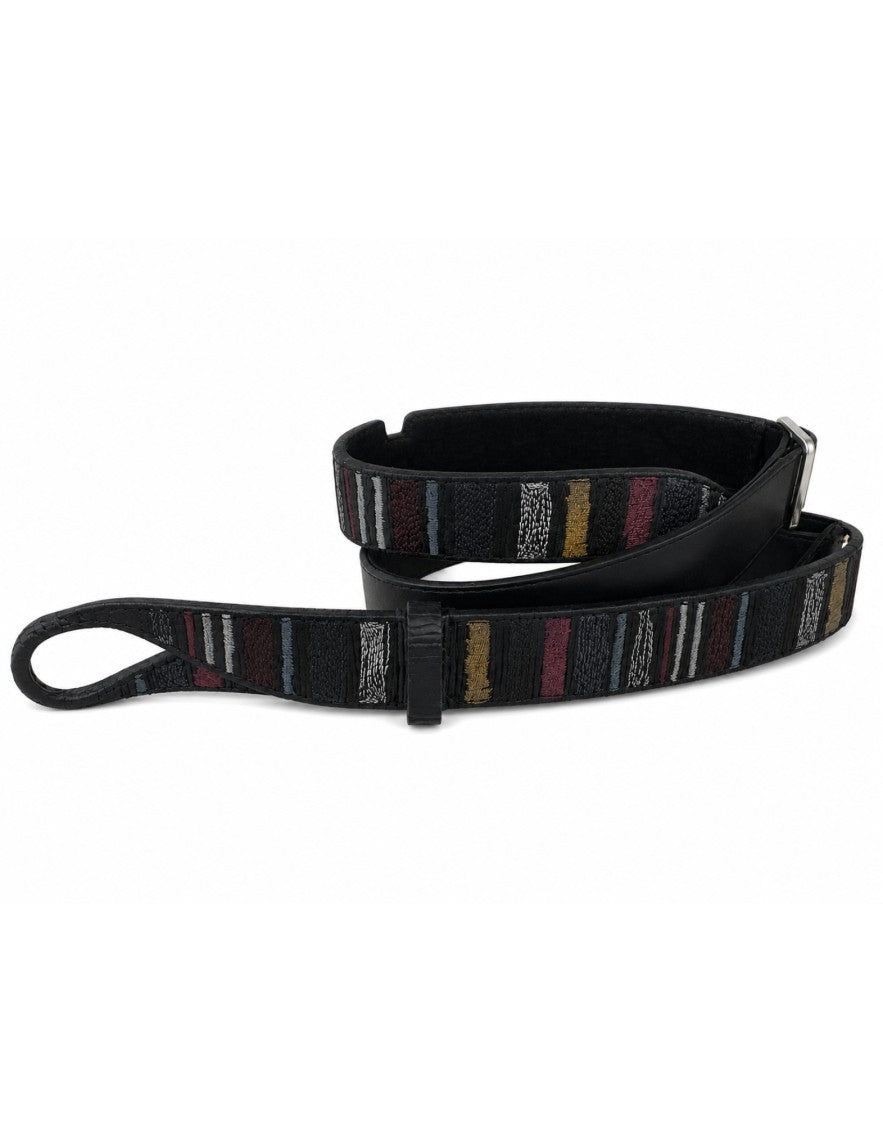 Orciani Multicolor Textured Leather Belt