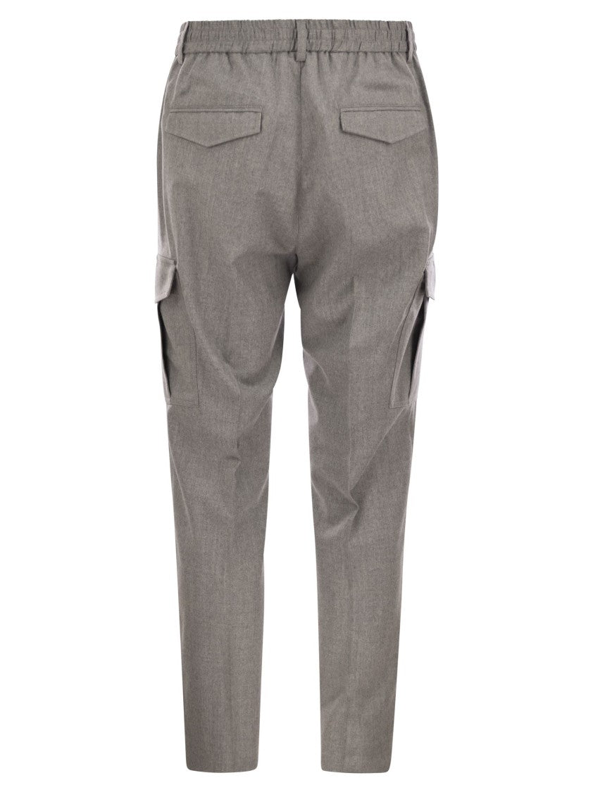 Peserico Flannel Cargo Trousers