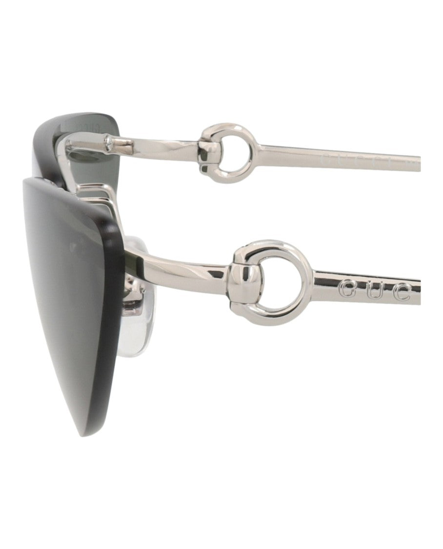 Gucci Cat Eye-Frame Metal Sunglasses