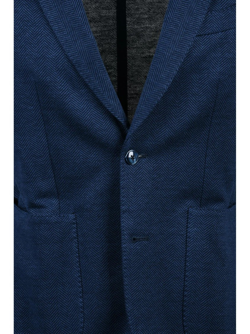 L.B.M. 1911 Blue Linen Cotton Jacket