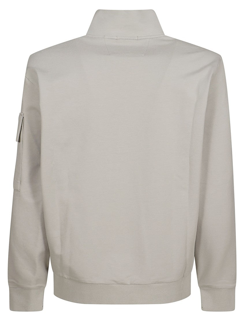 C.P. Company Half-Zip Pullover Sweater With Left Sleeve Pocket