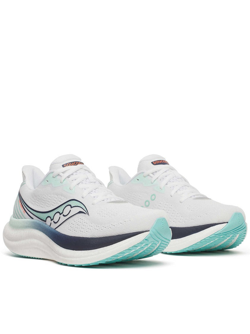 Saucony Dynamic White And Mint Running Sneakers