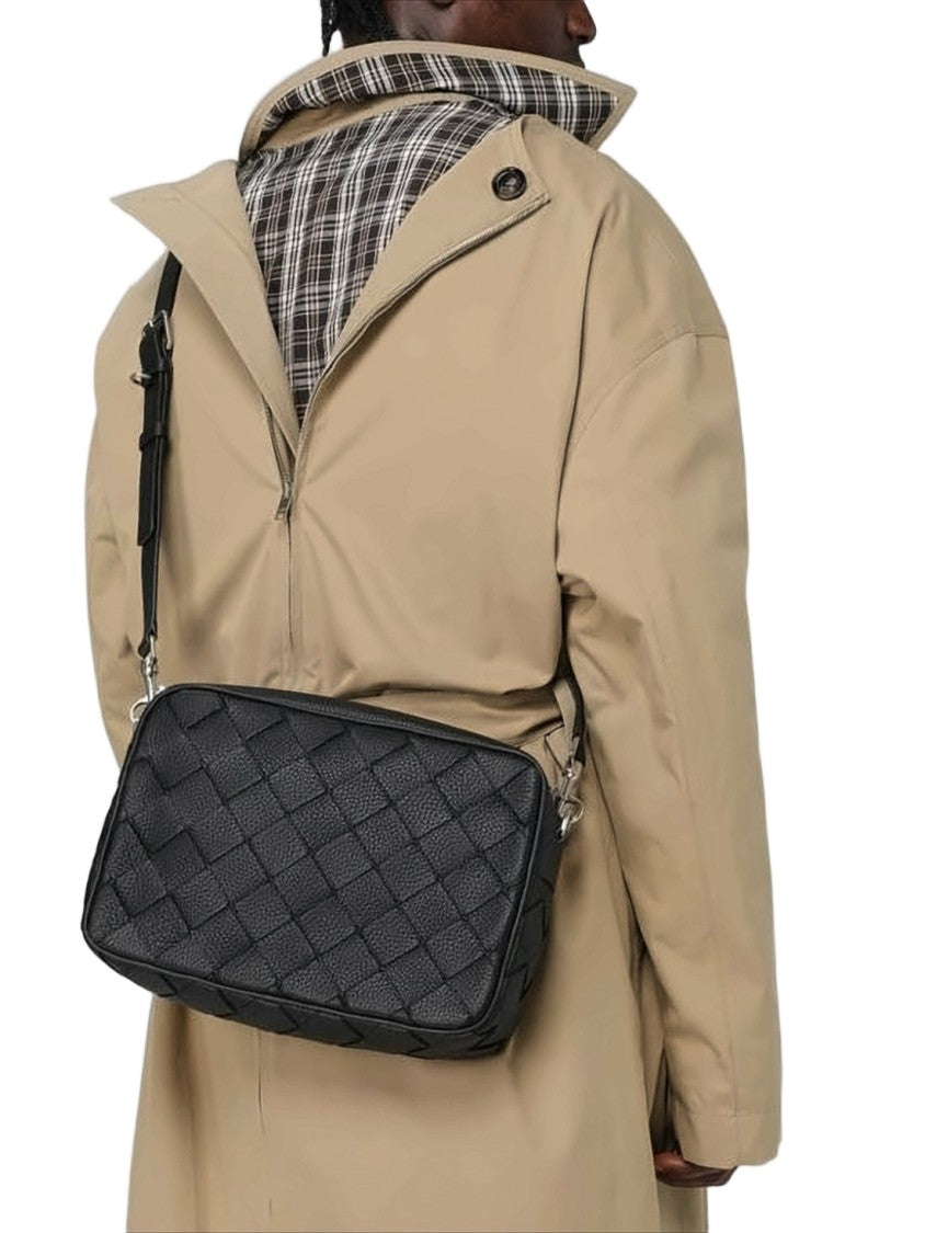 Bottega Veneta Textured Calf Leather Crossbody Bag