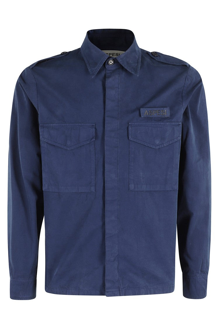 Aspesi Field Jacket With Pointed Collar