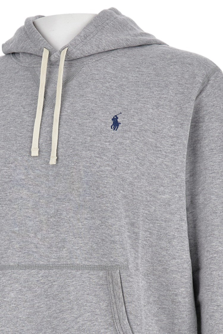Polo Ralph Lauren Embroidered Polo Logo Hoodie With Front Kangaroo Pocket