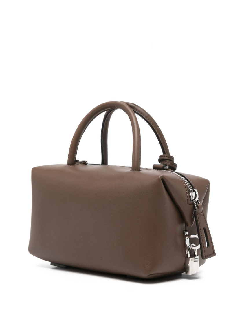 Max Mara Brown Holdalls Structured Leather Holdall Bag
