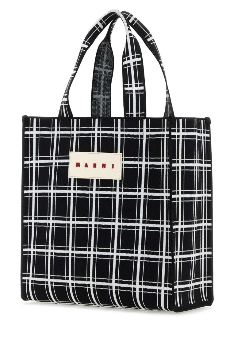 Marni Embroidered Jacquard Shopping Bag