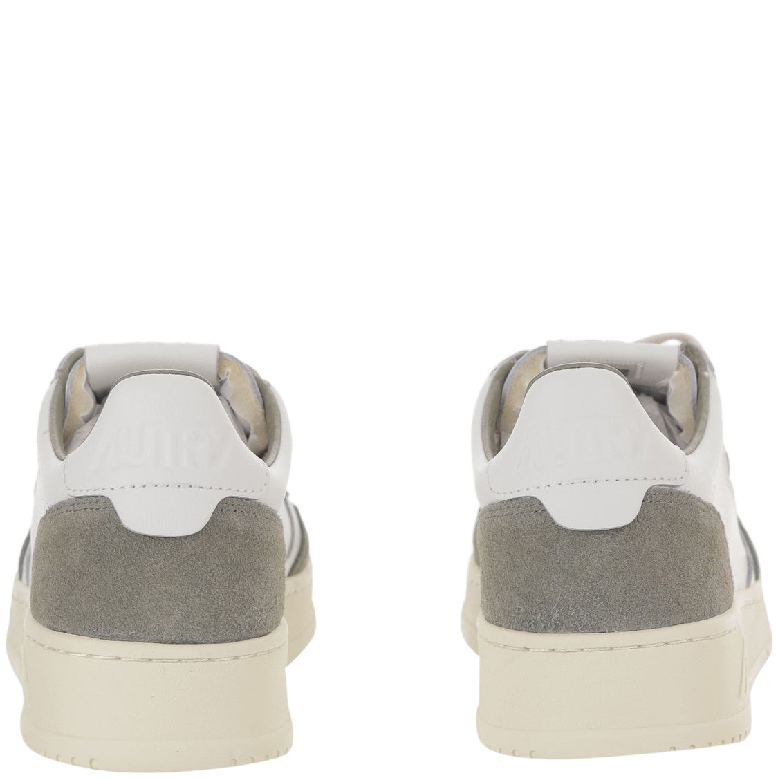 Autry Medalist Low Leather Sneakers With Smooth And Suede Paneling