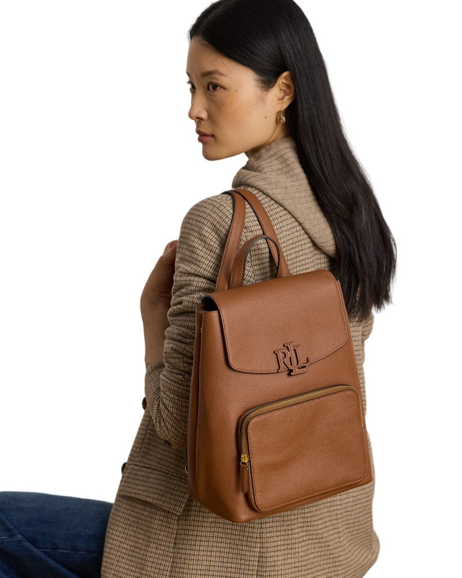 Lauren Ralph Lauren Medium Pebbled Leather Cameryn Backpack
