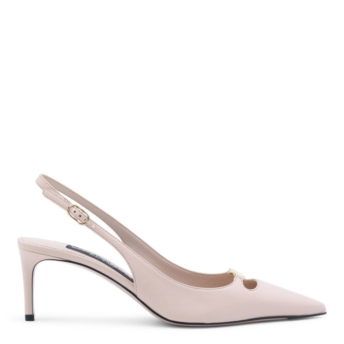 Dolce & Gabbana Light Pink Pointed Toe Slingback Pumps