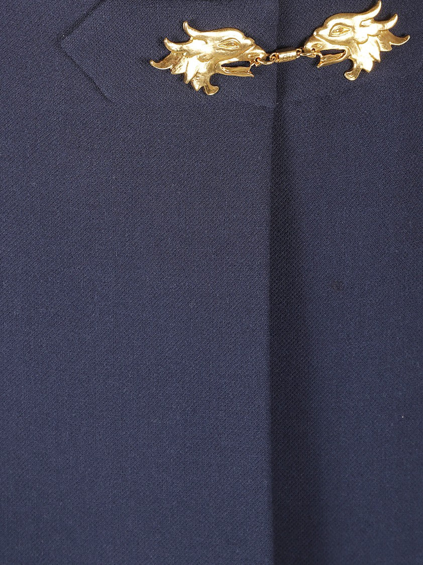 Valentino Garavani A-Line Skirt With Gold Lion Clasp