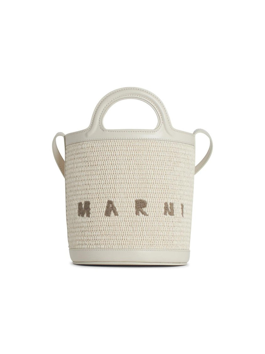 Marni Tropicalia' White Leather Blend Bag