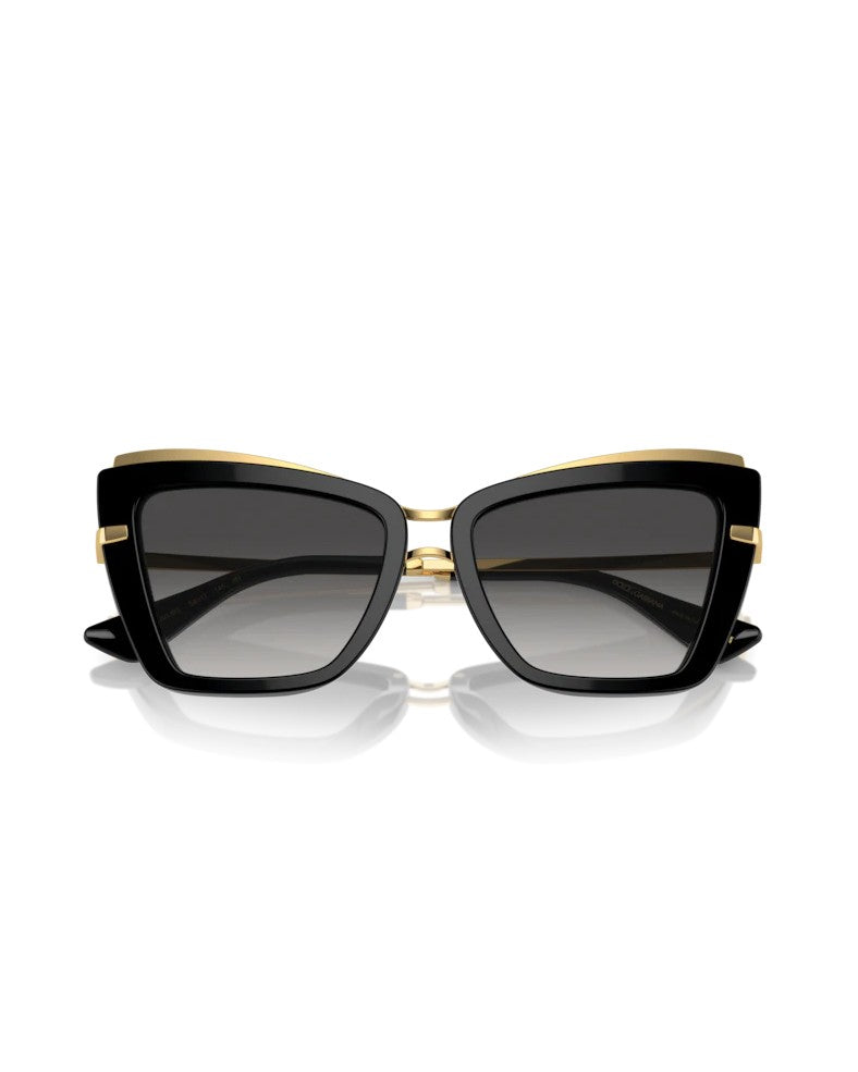 Dolce & Gabbana Cat Eye Sunglasses With Grey Gradient Lenses