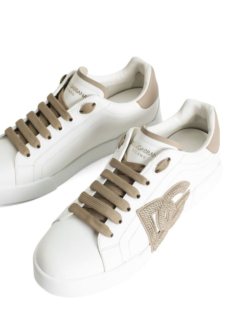Dolce & Gabbana Calfskin Portofino Light Strobel Sneakers