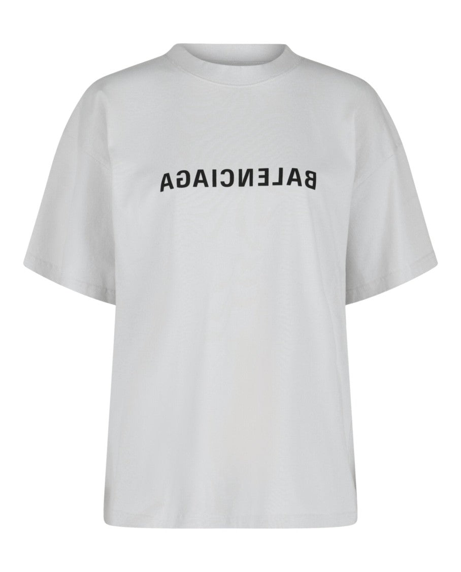Balenciaga Mirrored Logo Medium-Fit T-Shirt