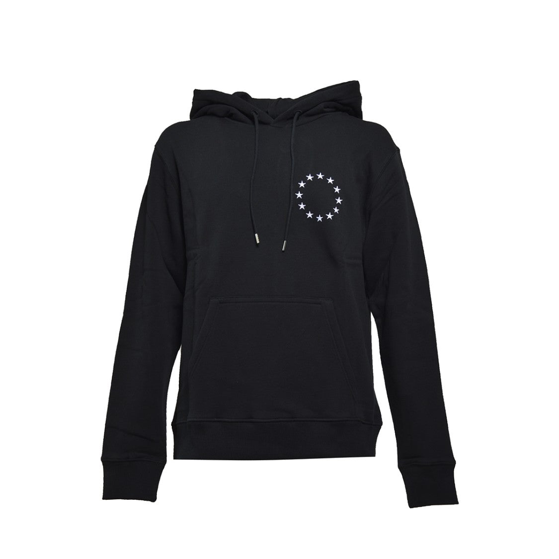Études Relaxed-Fit Black Hoodie With Star Embroidery