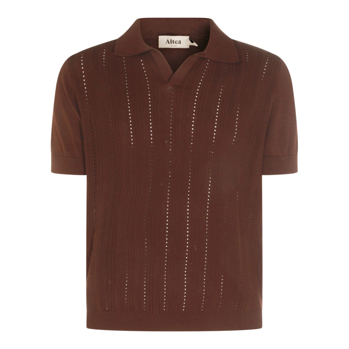 Altea Brown Cotton Polo Shirt Polo Shirt