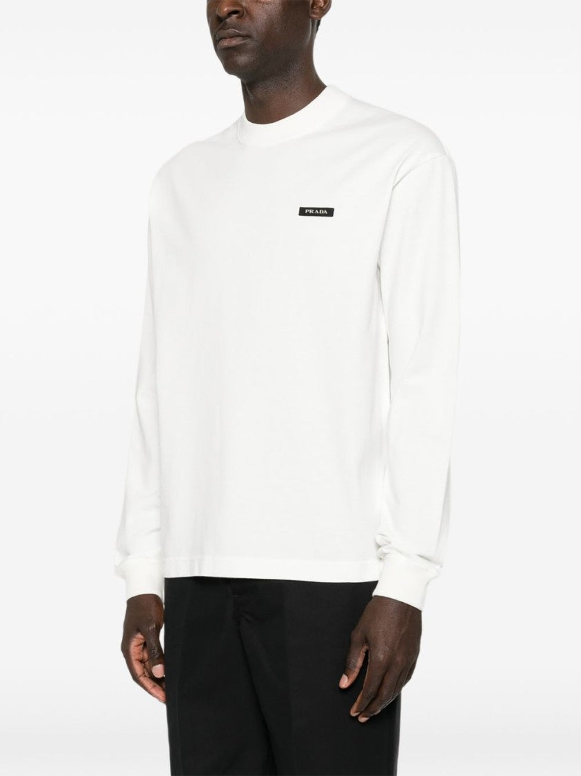 Prada Minimalist Logo Patch Sweater