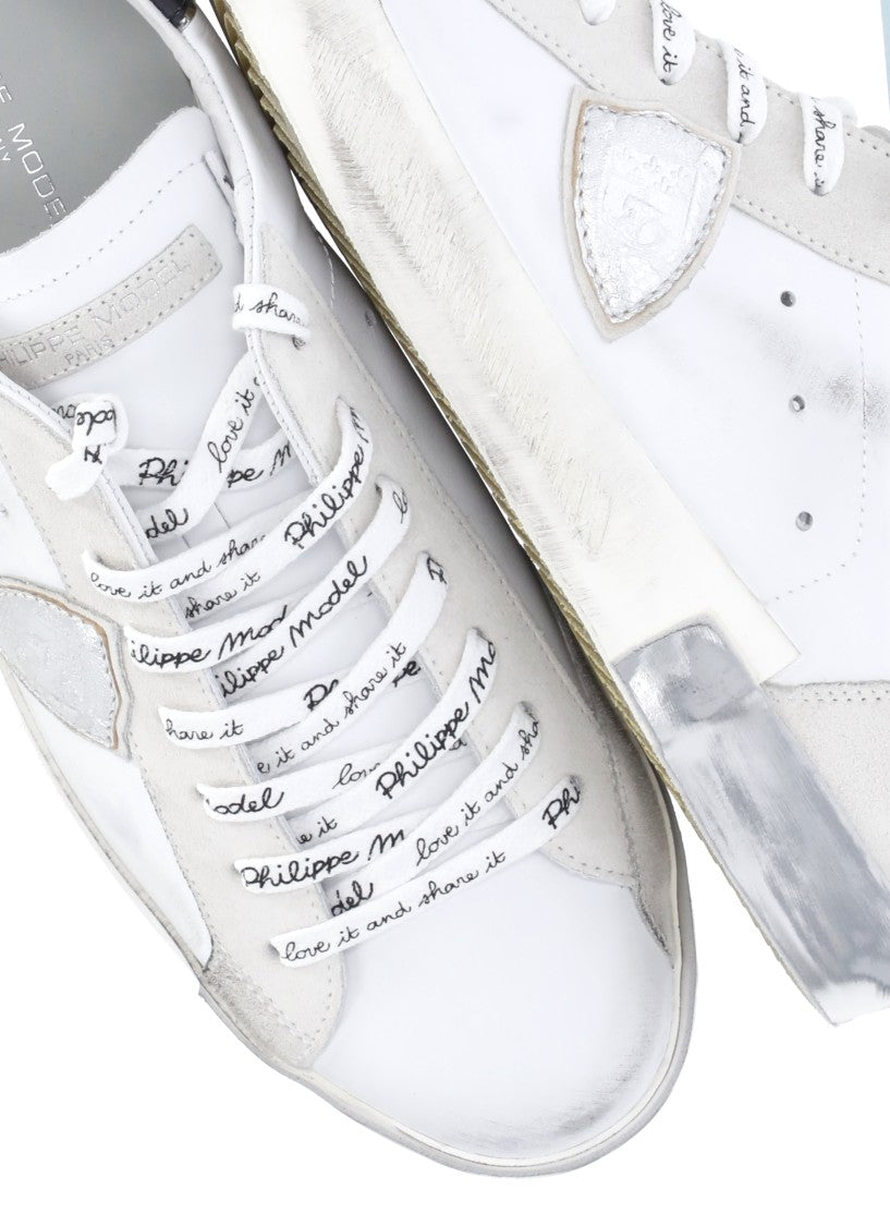 Philippe Model White Prsx Low Sneakers