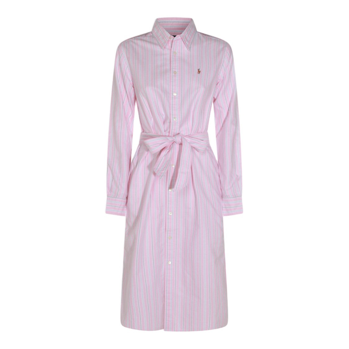 Polo Ralph Lauren Classic Shirt Dress With Vertical Stripes