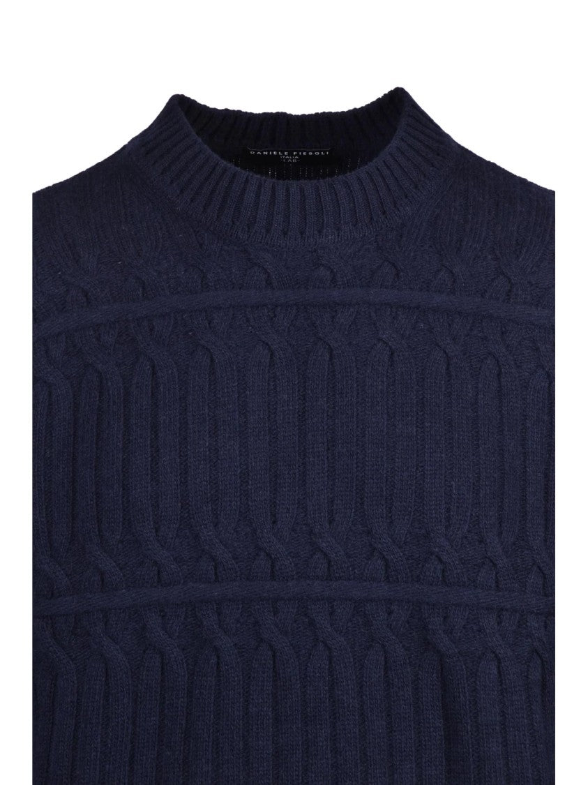 Daniele Fiesoli Crewneck Sweater In Rich Textured Knit