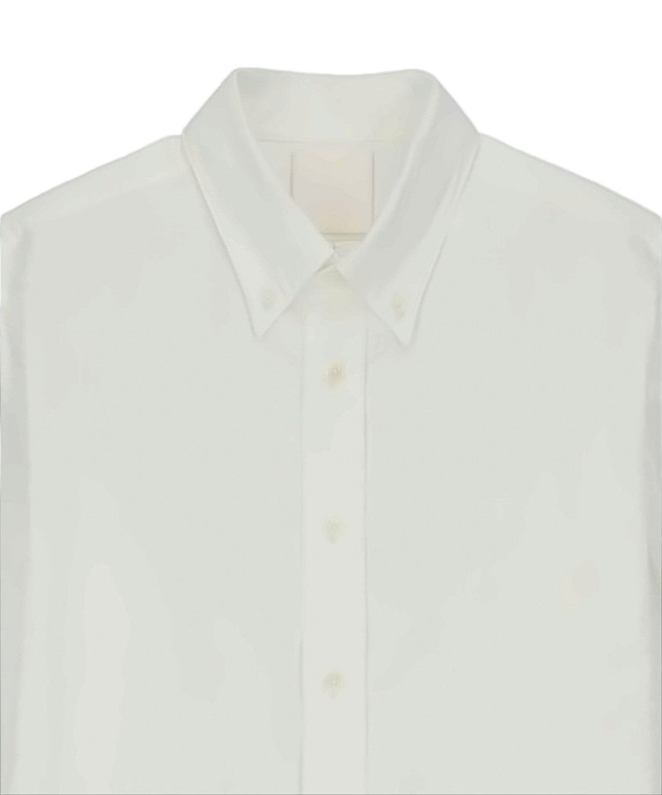 Givenchy Long-Sleeve Cotton Shirt With Button-Down Front