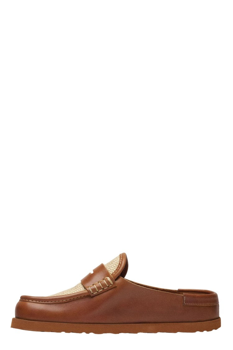 Birkenstock Ginger Brown Naples Moccasin-Inspired Slip-On Leather Loafers
