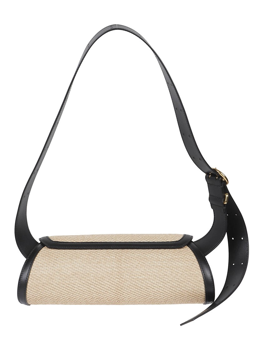Jil Sander Textured Beige Shoulder Bag