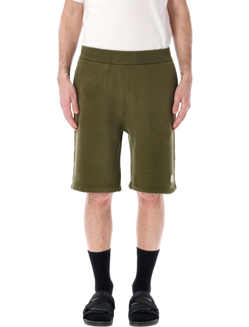 Moncler Genius X Mercedes Benz Relaxed-Fit Olive Green Bermuda Shorts